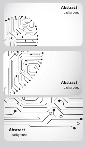 stock image Busitess card templates with Circuit board