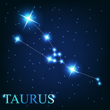  of the taurus zodiac sign of the beautiful bright stars o