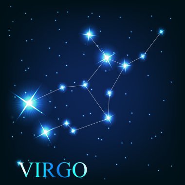  of the virgo zodiac sign of the beautiful bright stars on