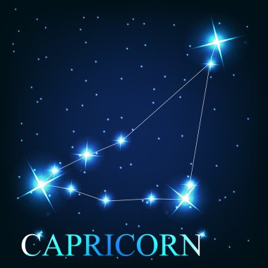  of the capricorn zodiac sign of the beautiful bright star