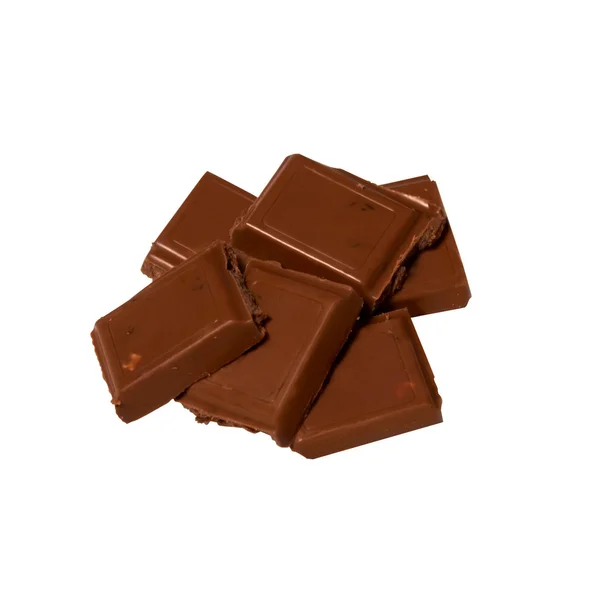 Cubos de chocolate — Fotografia de Stock