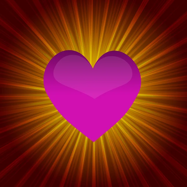 Coeur brillant — Image vectorielle