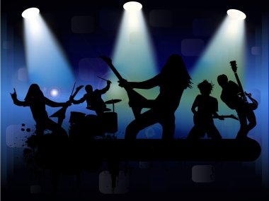 Rock band clipart