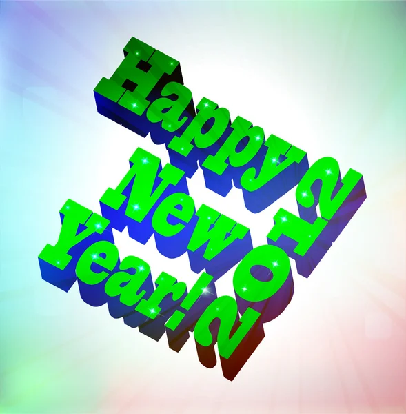 Felice anno nuovo 2012 — Vettoriale Stock