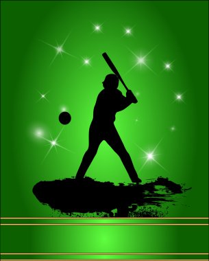 Baseball design clipart