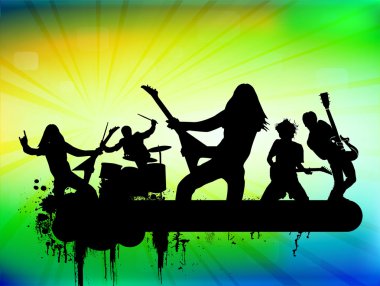 Rock band clipart