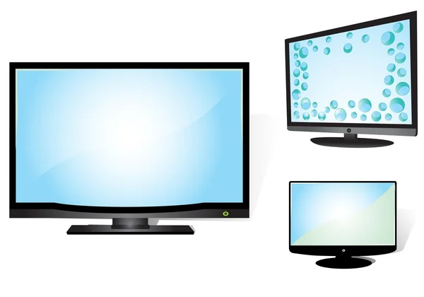 LCD TV set — Stock Vector