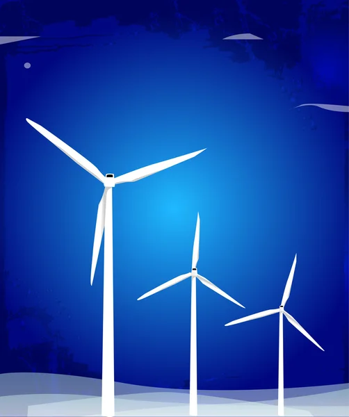 Вітряк турбіни — стоковий вектор