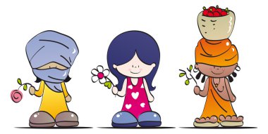 Funny women clipart