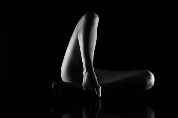 Desnuda piernas femeninas — Foto de Stock