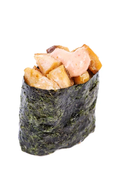 Würziger Thunfisch (maguro) gunkan — Stockfoto