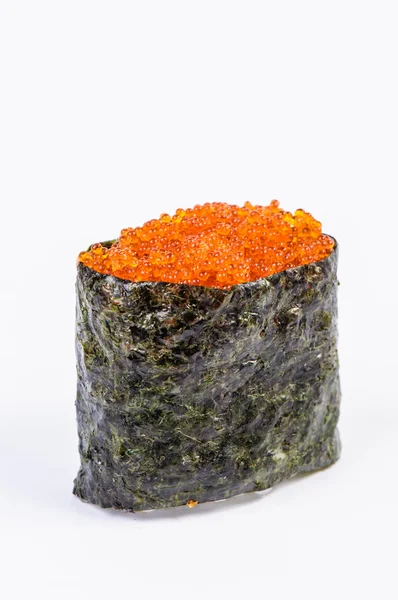 Tobiko Gunkan Sushi dengan Ikan Roe — Stok Foto