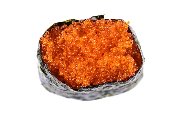 魚の卵入りトビコ軍艦寿司 — ストック写真