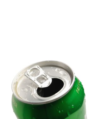 Crumpled Aluminum can isolated clipart