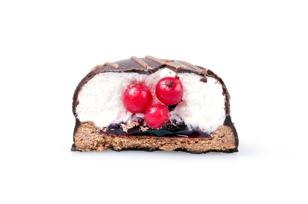 白で隔離されるチョコレートのクッキー — ストック写真