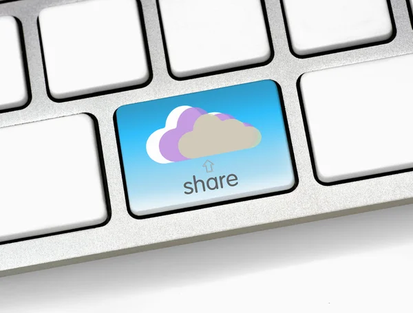 Compartilhar para nuvem — Fotografia de Stock
