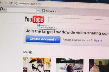 YouTube Web tarayıcı