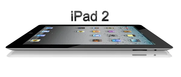 Apple iPad 2 Wi-Fi 64Gb + 3G Vista lateral —  Fotos de Stock