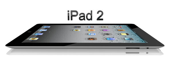 Apple iPad 2 Wi-Fi 64Gb + 3G Side View