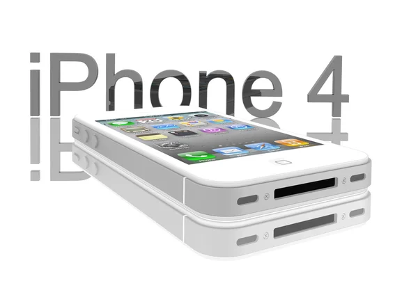 Apple iPhone 4 white — Stock Photo, Image