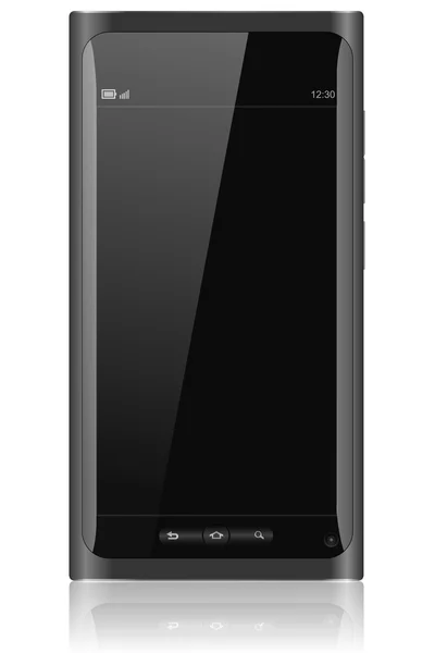 Nya smartphone svart — Stock vektor
