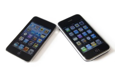 Apple IPhone 3s and ipod touch clipart