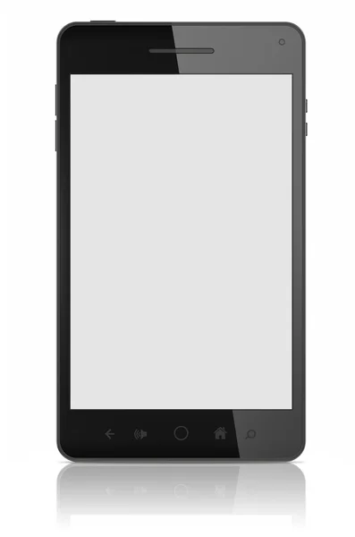 Smart telefon med blank skärm isolerade — Stockfoto