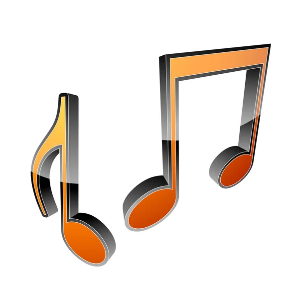 3d music icons — Stock Photo, Image