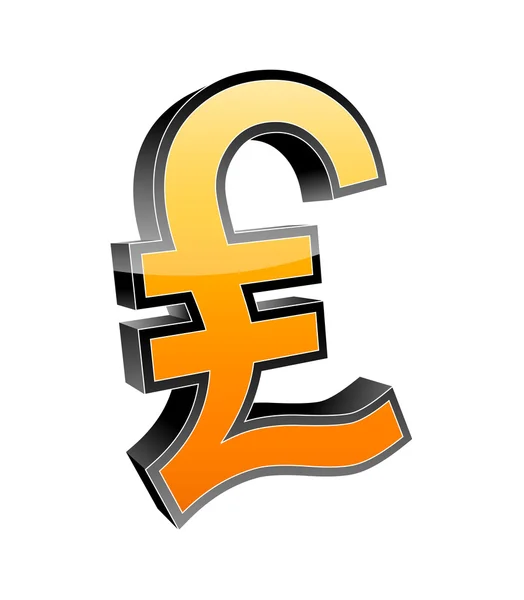 3D-valuta-pictogram — Stockfoto