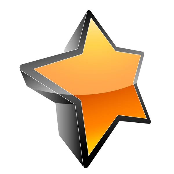 3D csillag ikon — Stock Fotó