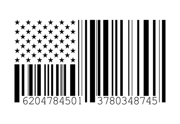 stock image Barcode American flag