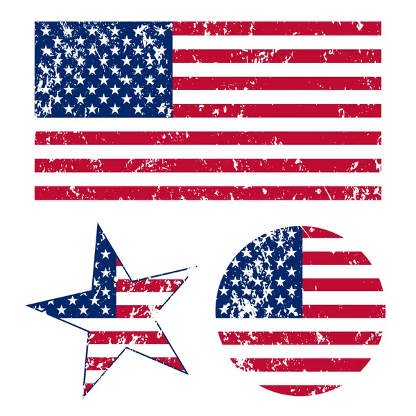 Американские флаги — стоковое фото