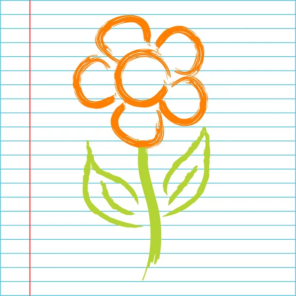 Dibujo a mano flor —  Fotos de Stock