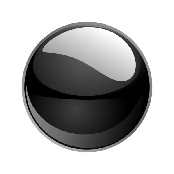 Чёрная сфера — стоковое фото