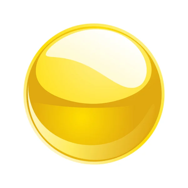 Желтая сфера — стоковое фото