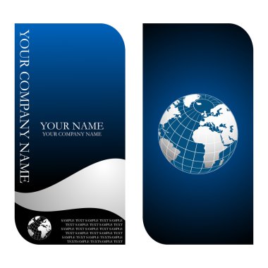 Business card templates clipart