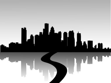  illustration of urban skylines