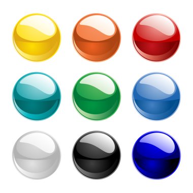 Color spheres clipart