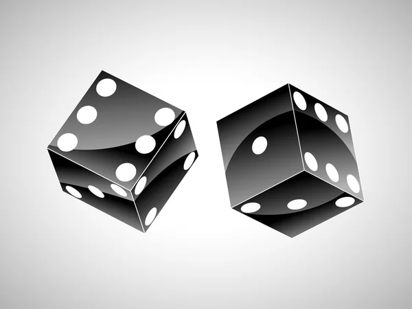 stock image Pair of black dice