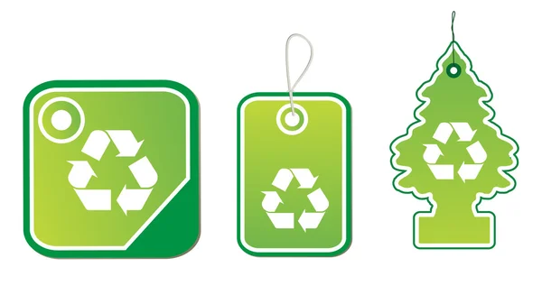 Milieu recycling pictogrammen — Stockfoto