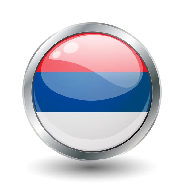 Shiny button flag — Stock Photo, Image