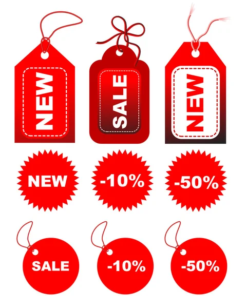 Set of sale tags — Stock Photo, Image