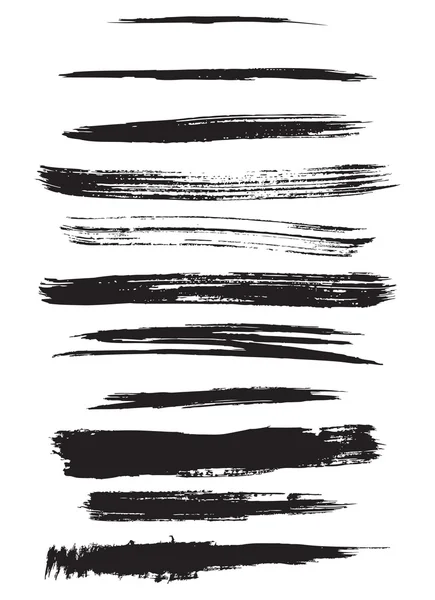 Outline traces of customizable paint brushes — Zdjęcie stockowe