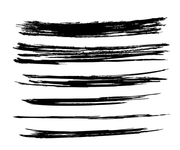 stock image  outline traces of customizable paint brushes