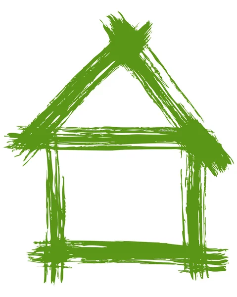 stock image  illustration of a green house