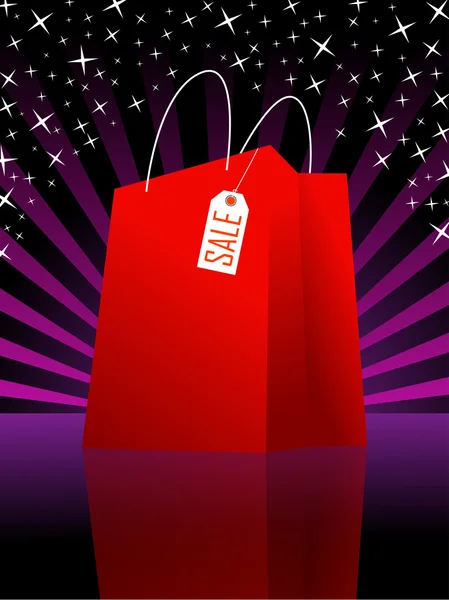 Red shopping bag — Stock Photo, Image