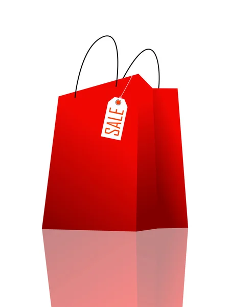 Bolsa de compras roja —  Fotos de Stock