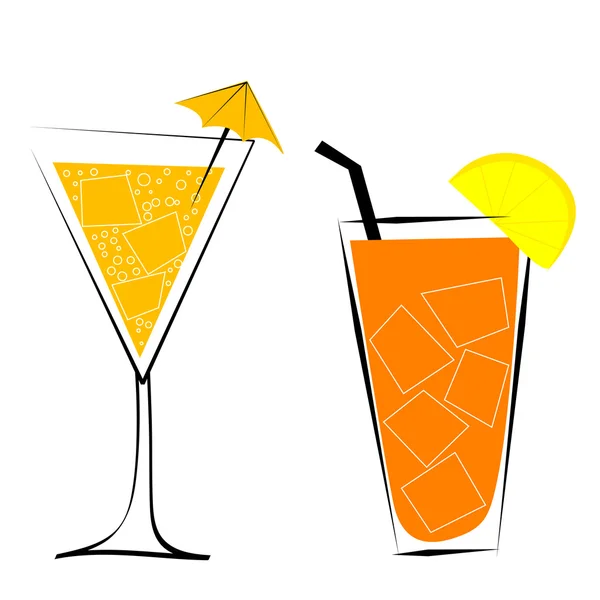 Cocktails illustration — Stock Photo, Image