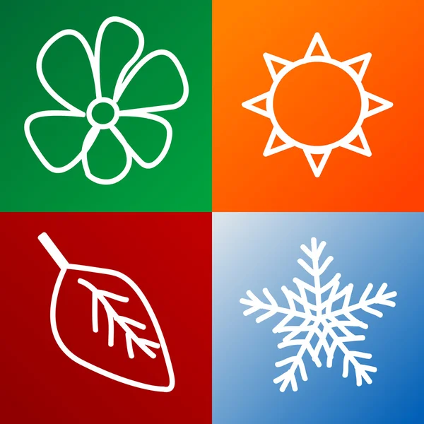 stock image Four seasons background