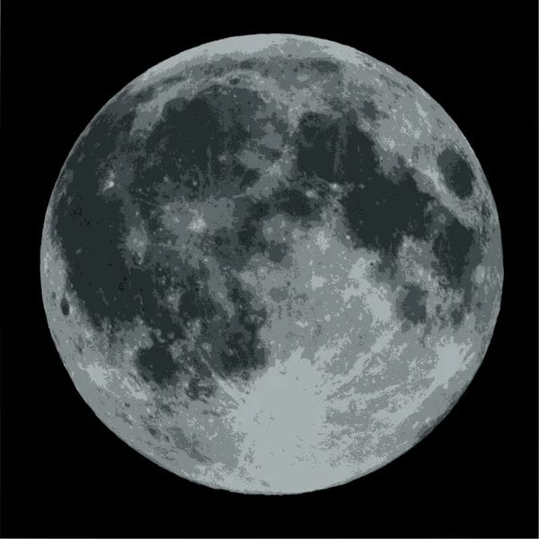 stock image Full moon against a black sky